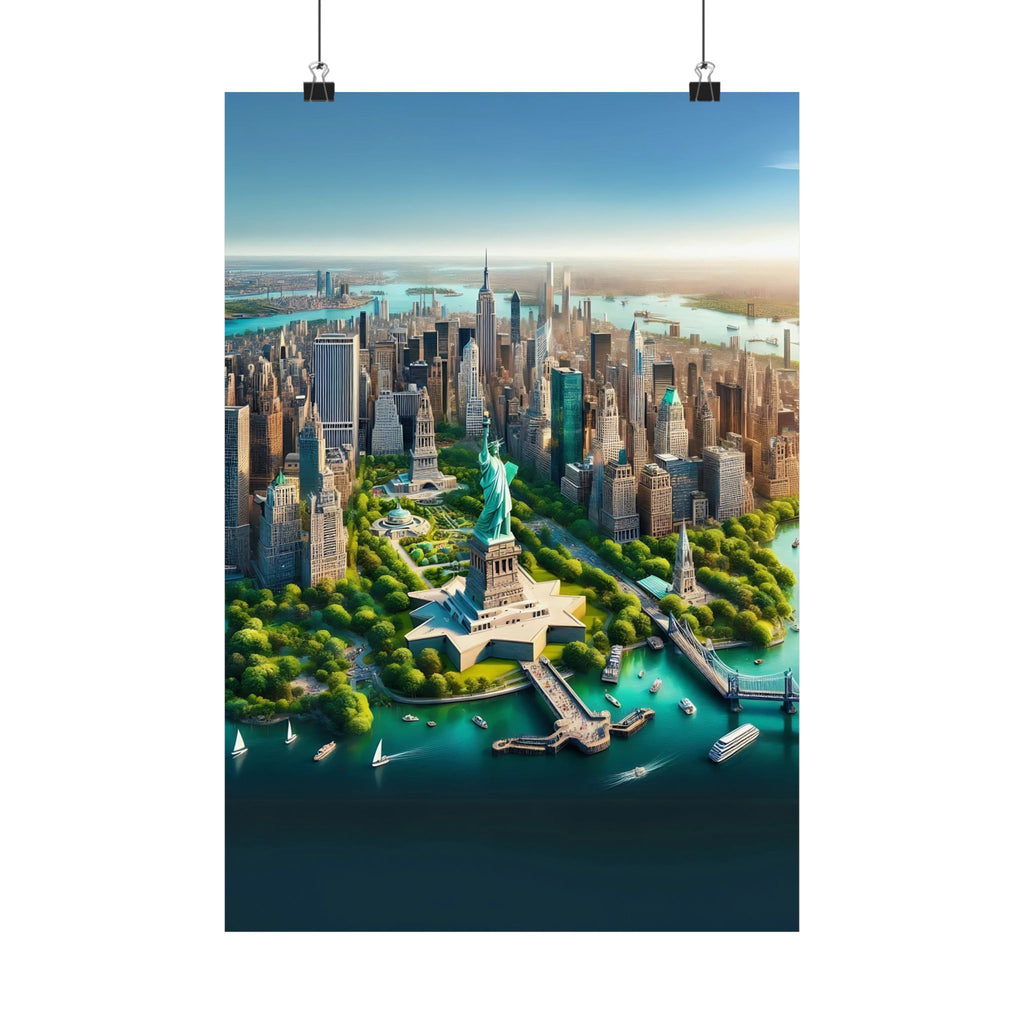 New York City Aerial View Poster | High-Quality Matte Print | Wall Art Masterpiece - Image 11