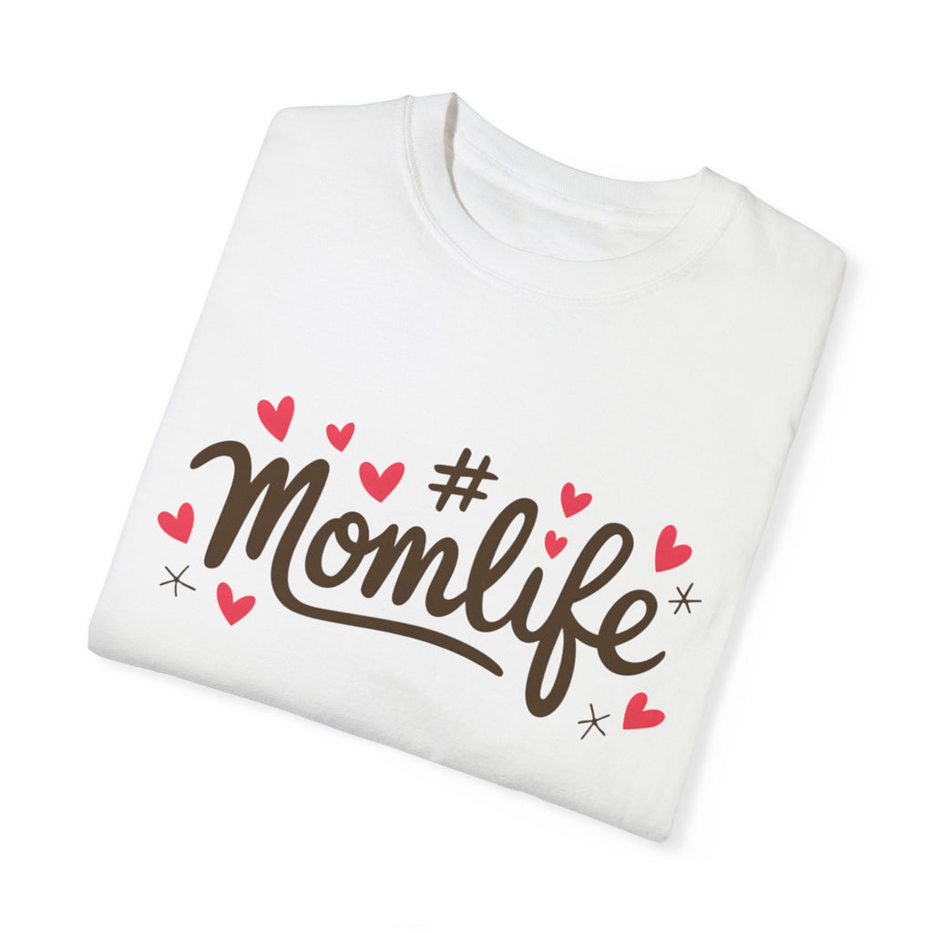 Momlife Heart-Adorned T-Shirt | Soft Premium Cotton Tee | Casual Everyday Comfort - Image 3