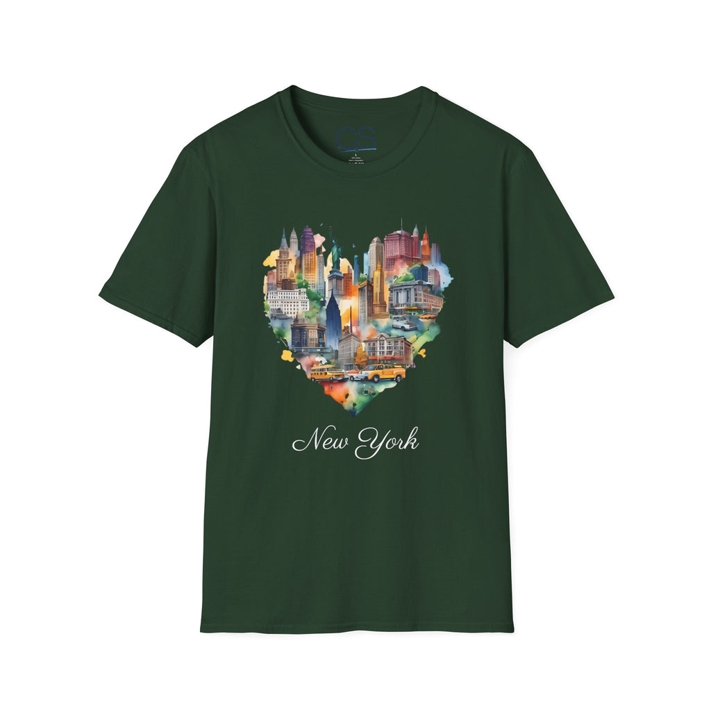 New York Heart Collage T-Shirt | Soft Premium Cotton Tee | Casual Everyday Comfort - Image 12