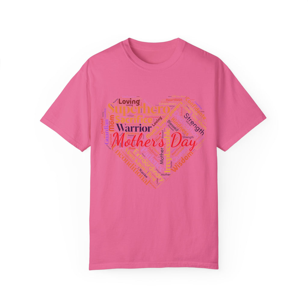 Mother's Day Heart Word Cloud T-Shirt | Soft Premium Cotton Tee | Casual Everyday Comfort - Image 18