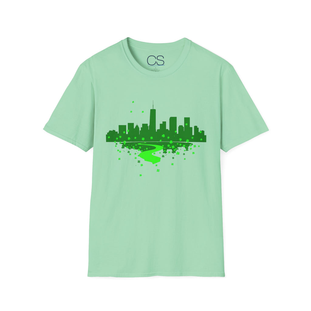 Chicago St. Patrick's Day Unisex Softstyle T-Shirt | Soft Premium Cotton Tee | Casual Everyday Comfort - Image 14