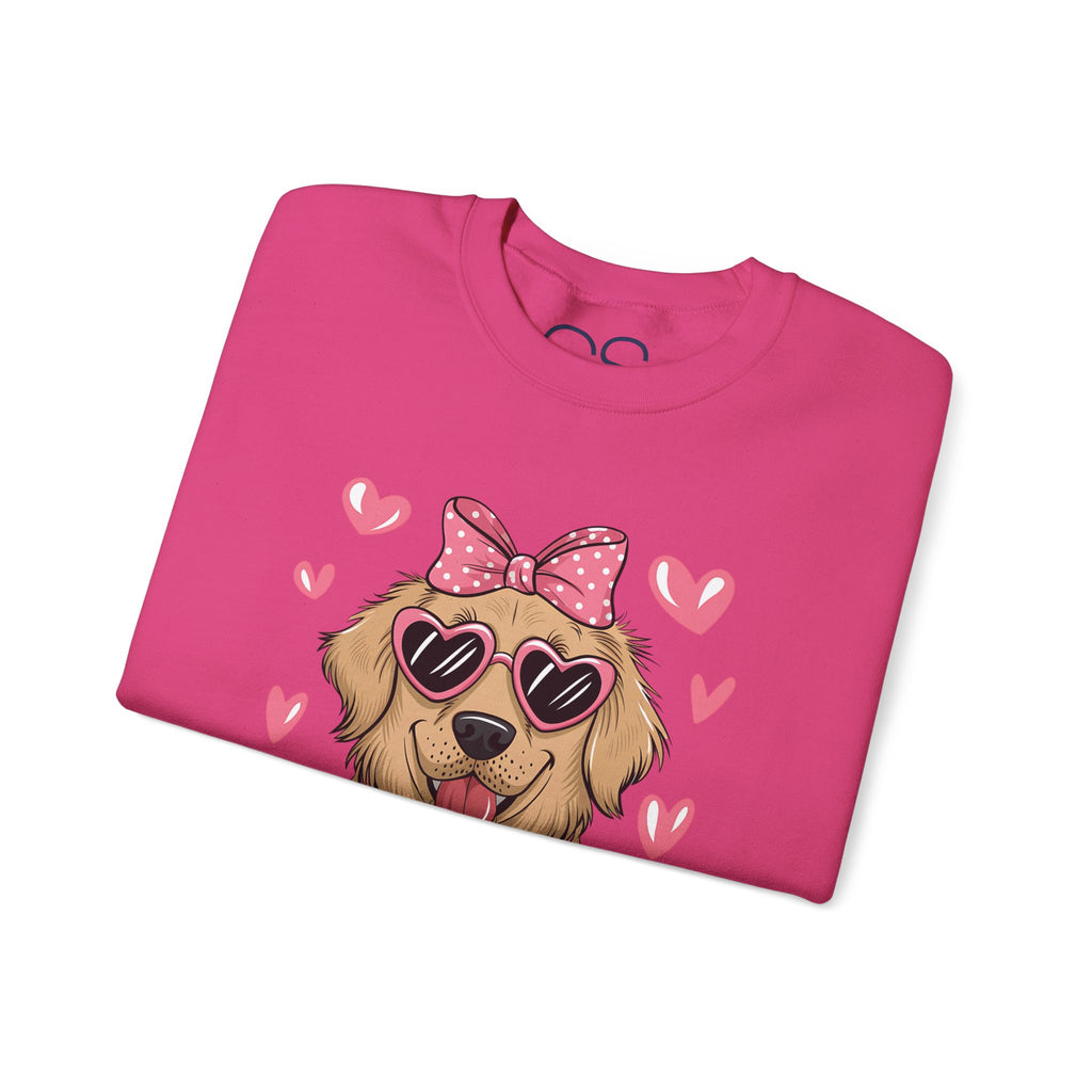 Valentine's Day Dog Crewneck Sweatshirt | Comfortable Cotton Blend | Everyday Casual - Image 34