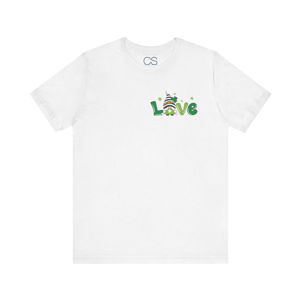 St. Patrick's Love GNOME Unisex Jersey Short Sleeve Tee | Soft Premium Cotton Tee | Casual Everyday Comfort