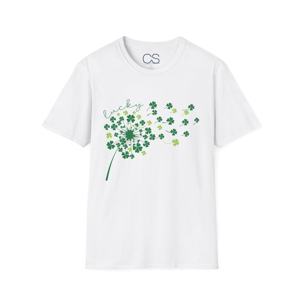 Luck of the Irish Dandelion Unisex Softstyle T-Shirt | Soft Premium Cotton Tee | Casual Everyday Comfort