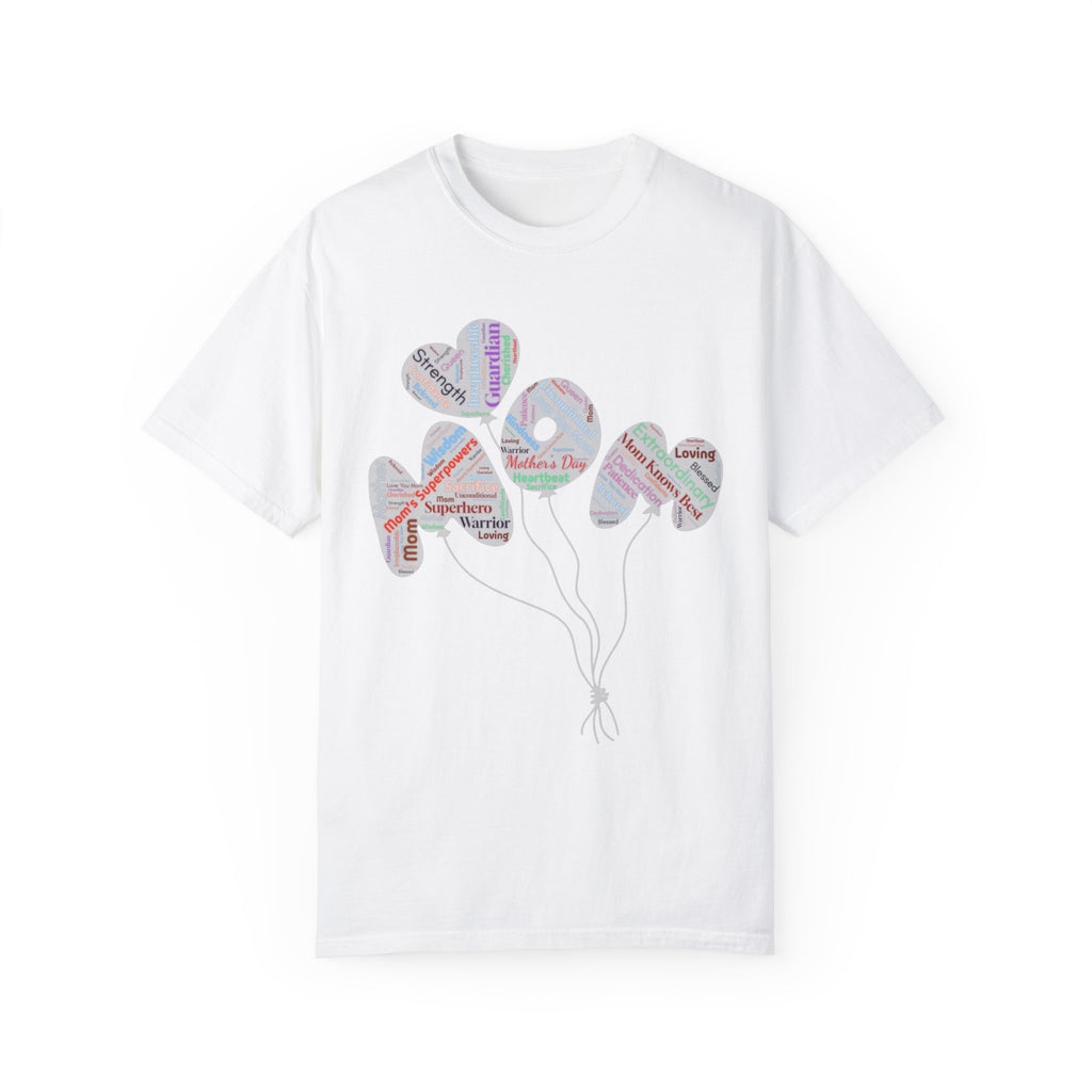 Product Title "Mother's Day Heart Balloons T-Shirt | Soft Premium Cotton Tee | Casual Everyday Comfort