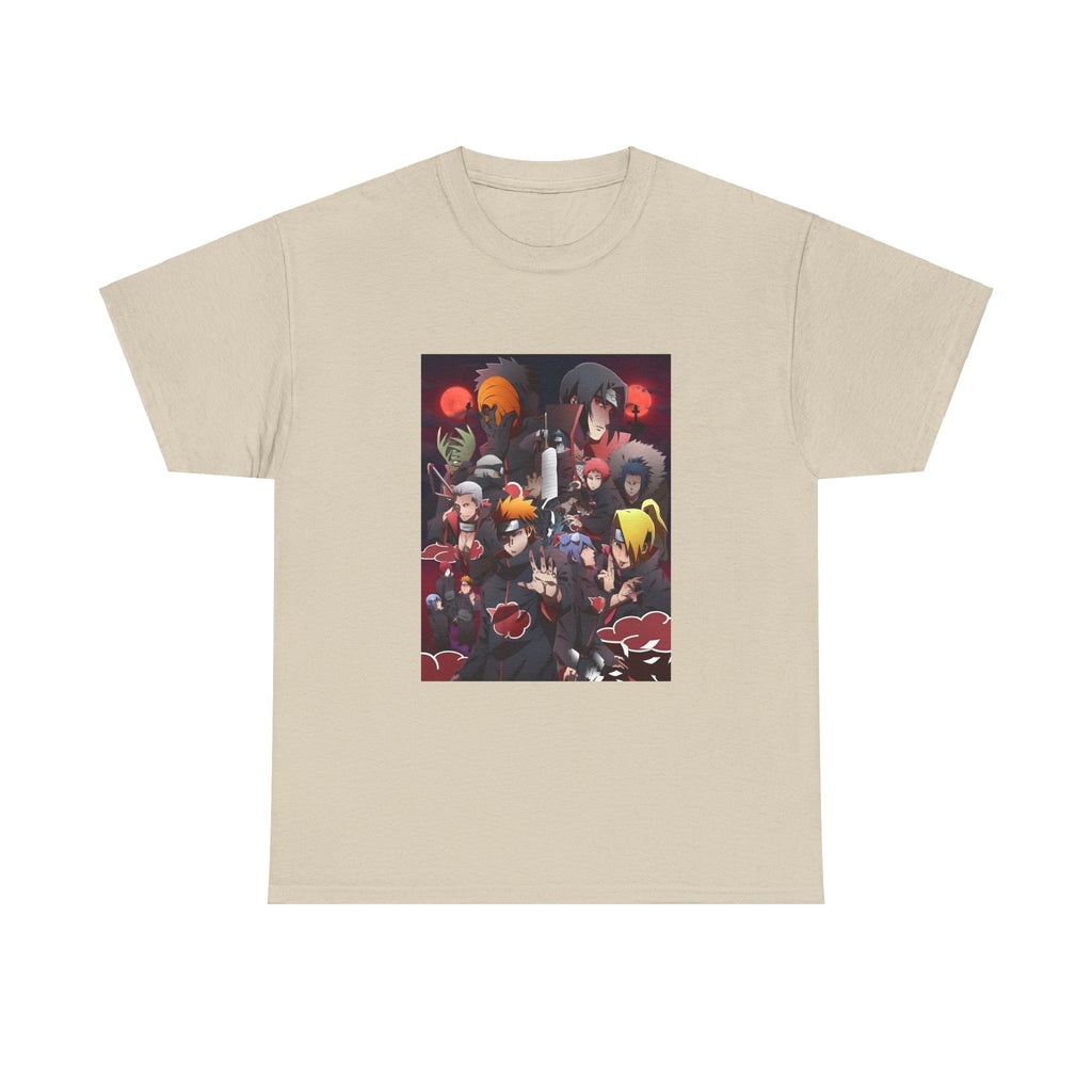 Unisex Heavy Cotton Naruto Akatsuki Anime Front and Back Printed Tee | Soft Premium Cotton Tee | Casual Everyday Comfort - Image 4