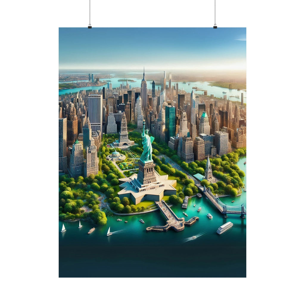 New York City Aerial View Poster | High-Quality Matte Print | Wall Art Masterpiece - Image 23