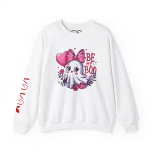 Cute and Comfy Ghost Crewneck Sweatshirt | Comfortable Cotton Blend | Everyday Casual