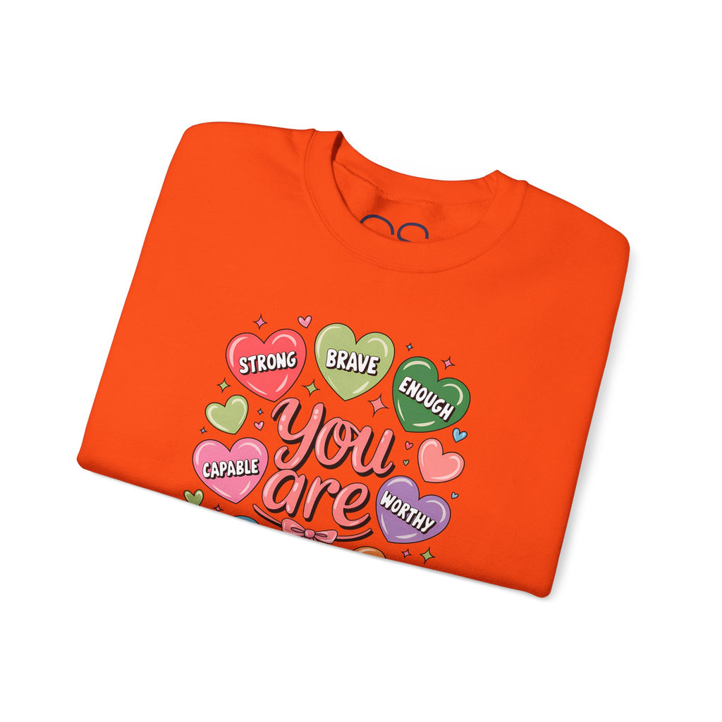 You Are Loved Inspirational Crewneck Sweatshirt | Comfortable Cotton Blend | Everyday Casual - Image 33
