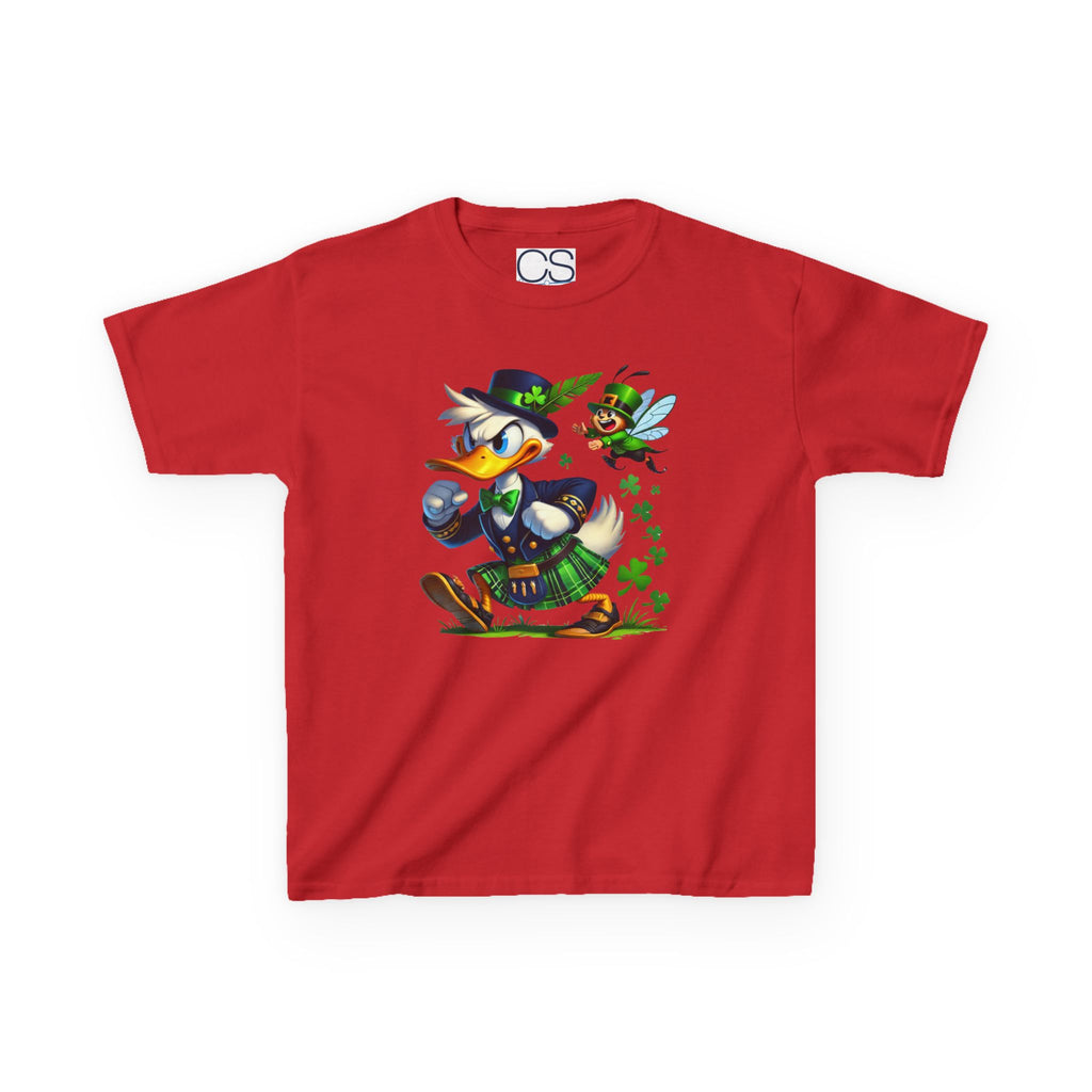 Disney Donald Duck St. Patrick's Day Kids Heavy Cotton T-Shirt | Soft Kids Cotton | Comfortable Playwear - Image 12
