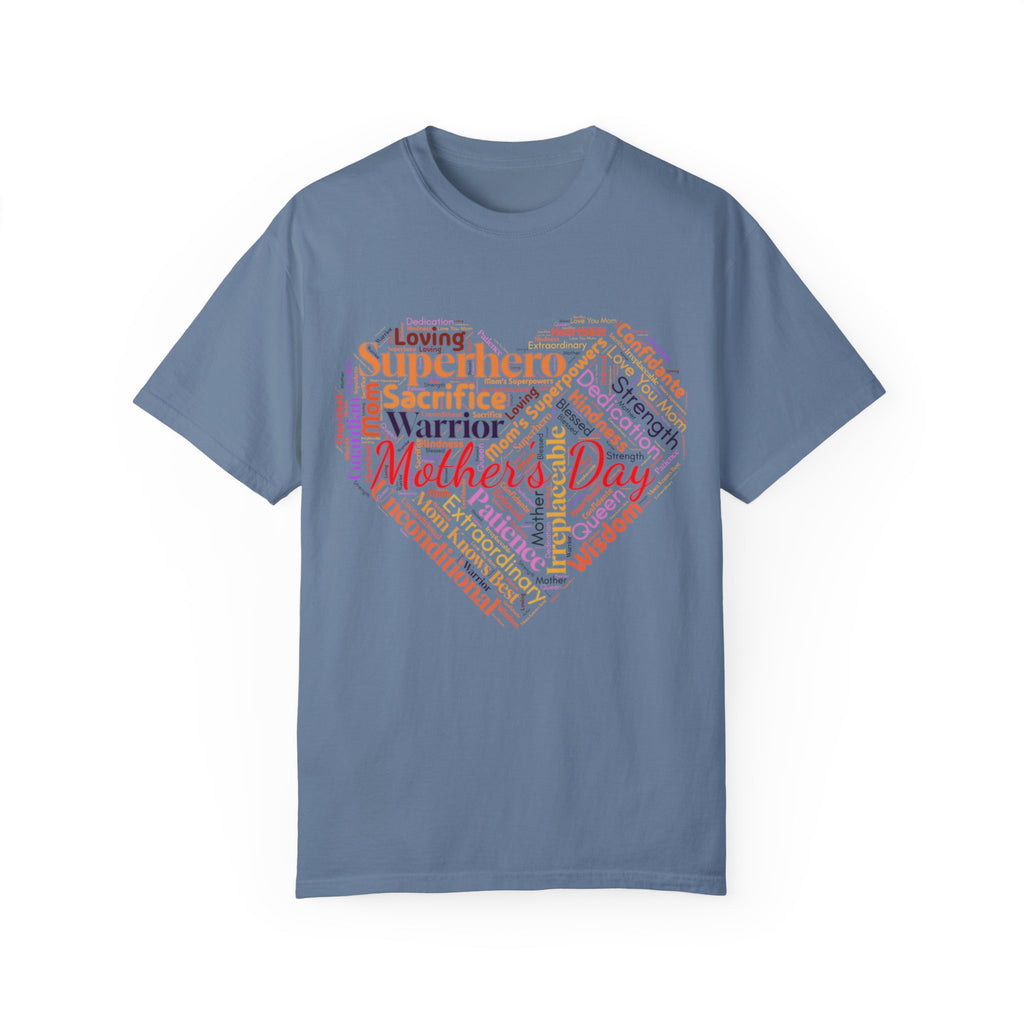 Mother's Day Heart Word Cloud T-Shirt | Soft Premium Cotton Tee | Casual Everyday Comfort - Image 16