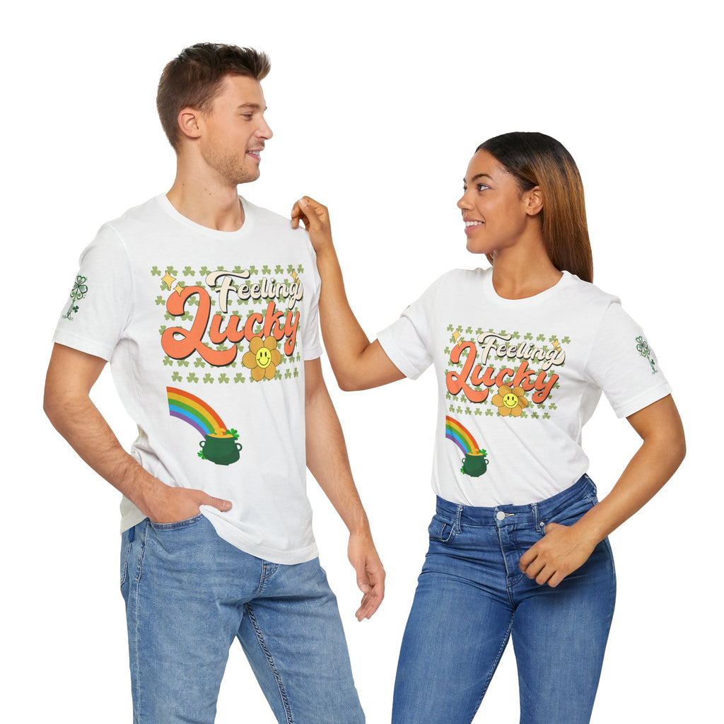 Feeling Lucky St. Patrick's Day Unisex Jersey Short Sleeve Tee | Soft Premium Cotton Tee | Casual Everyday Comfort - Image 5