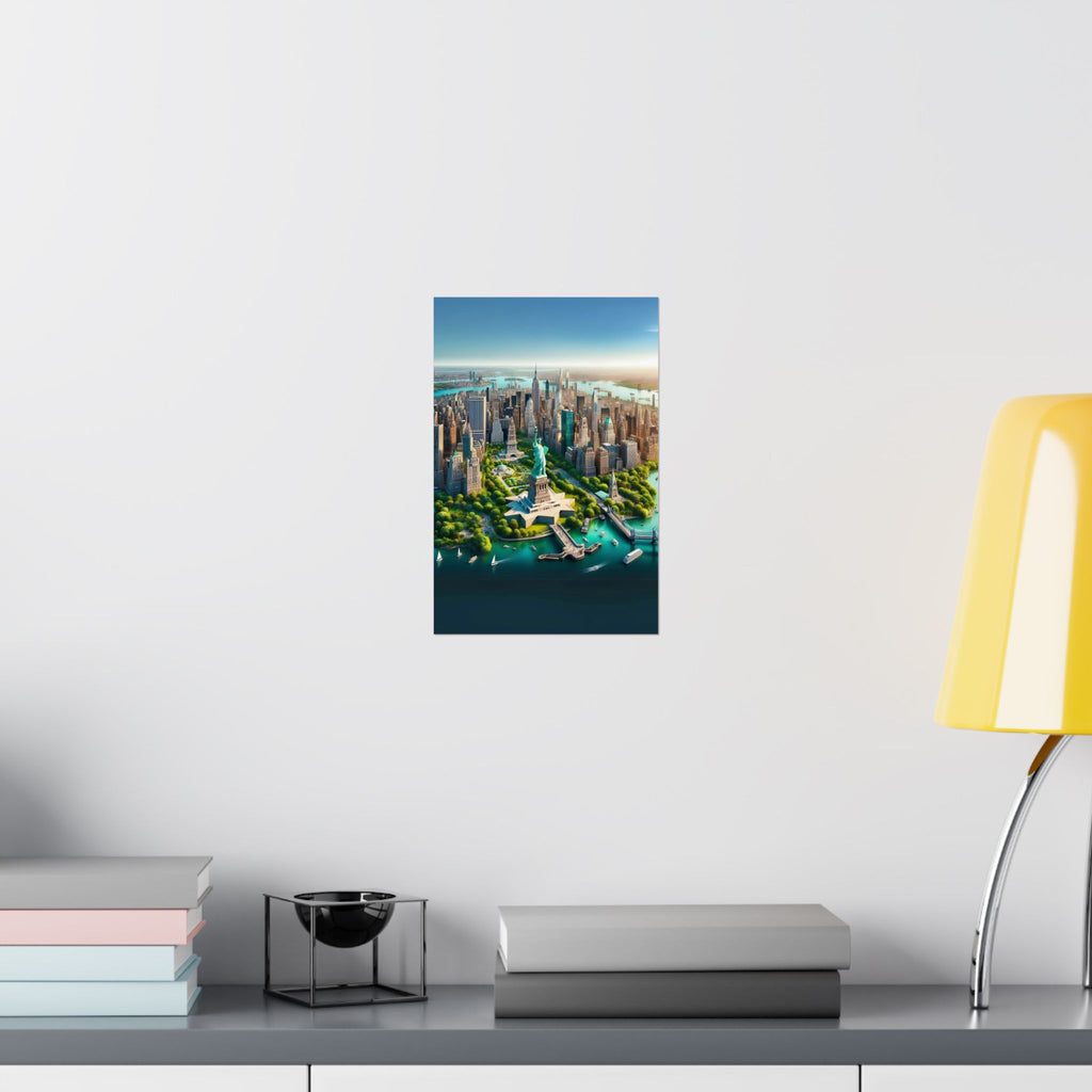 New York City Aerial View Poster | High-Quality Matte Print | Wall Art Masterpiece - Image 2