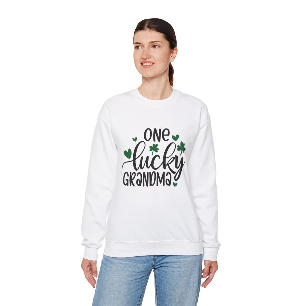 Personalized One Lucky Grandma St. Patrick's Day Sweatshirt - With Bundle | Comfortable Cotton Blend | Everyday Casual - Image 7