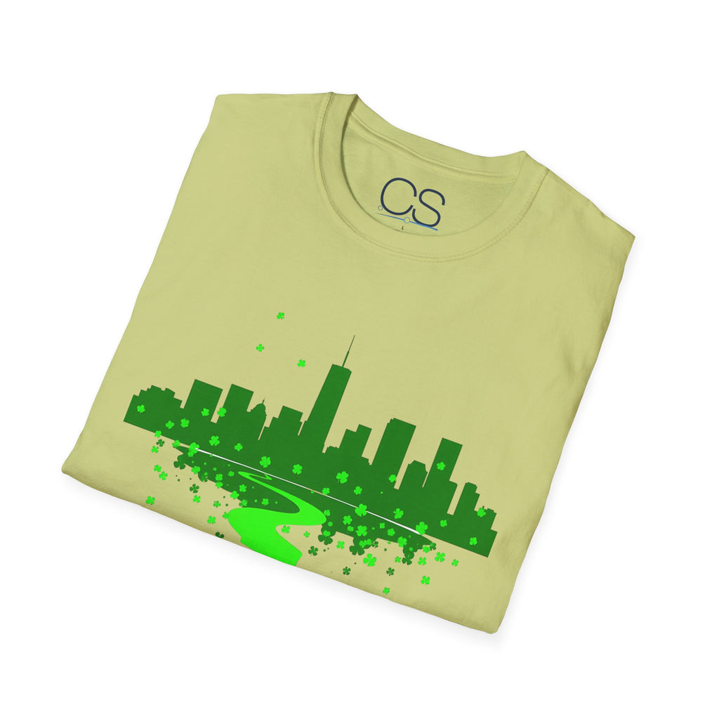 Chicago St. Patrick's Day Unisex Softstyle T-Shirt | Soft Premium Cotton Tee | Casual Everyday Comfort - Image 23