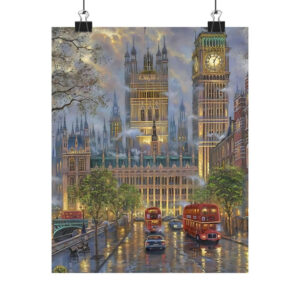 London Fog Matte Vertical Poster | High-Quality Matte Print | Wall Art Masterpiece