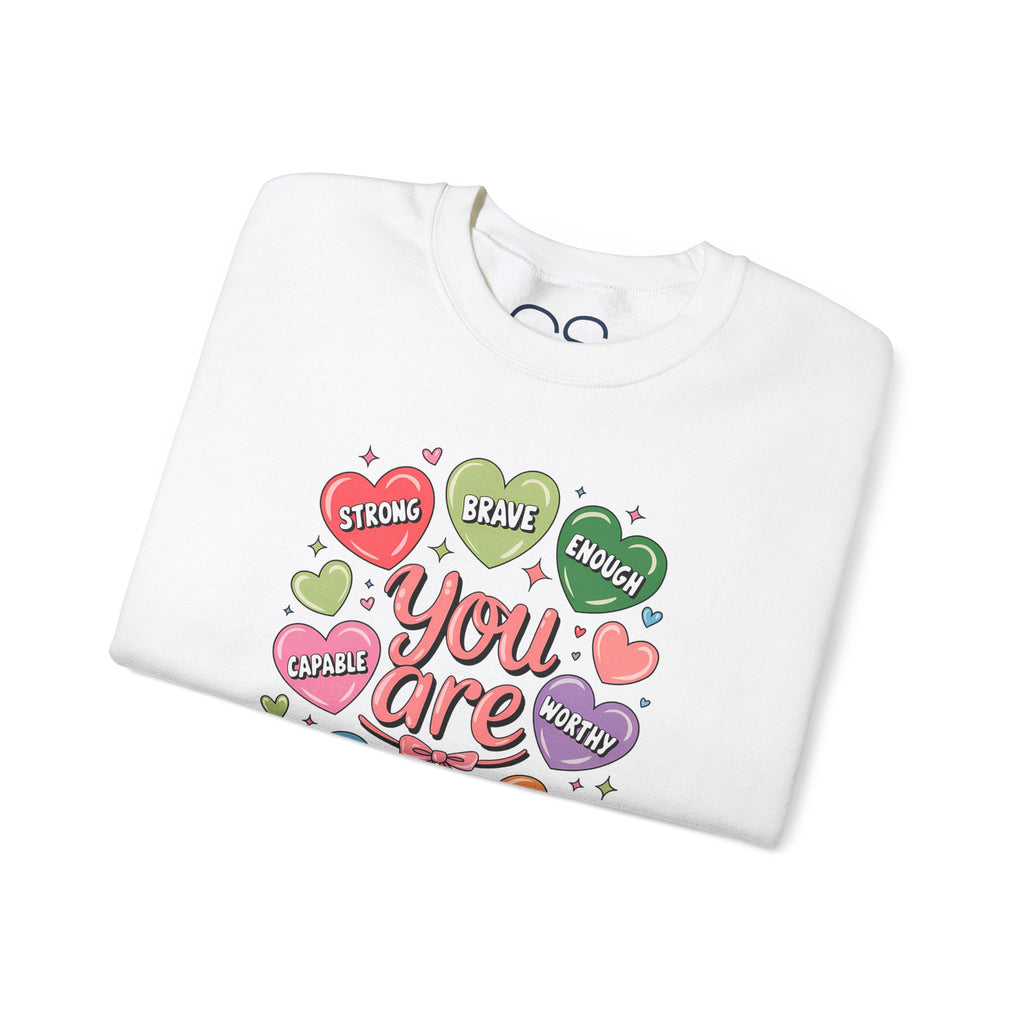 You Are Loved Inspirational Crewneck Sweatshirt | Comfortable Cotton Blend | Everyday Casual - Image 19