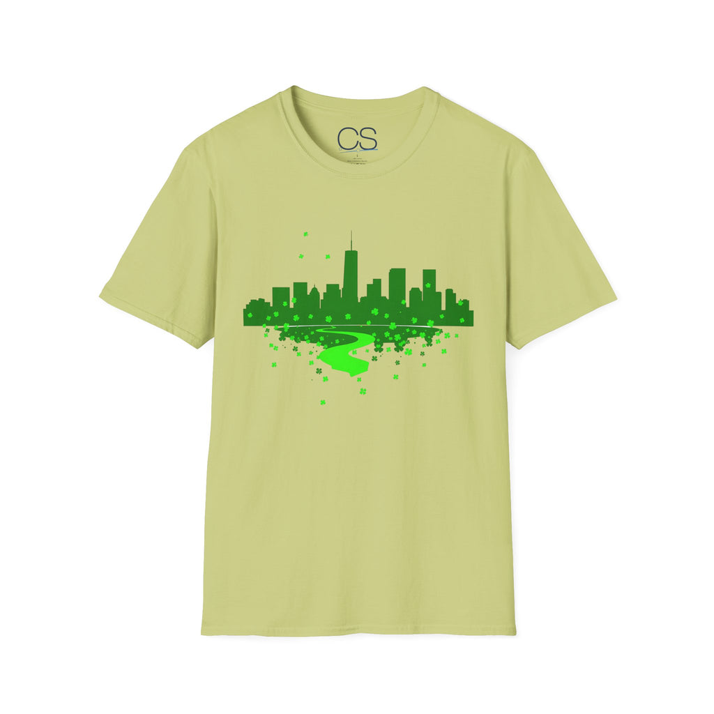 Chicago St. Patrick's Day Unisex Softstyle T-Shirt | Soft Premium Cotton Tee | Casual Everyday Comfort - Image 10