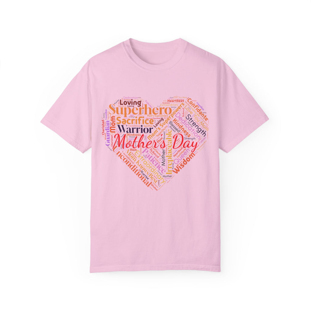 Mother's Day Heart Word Cloud T-Shirt | Soft Premium Cotton Tee | Casual Everyday Comfort - Image 17