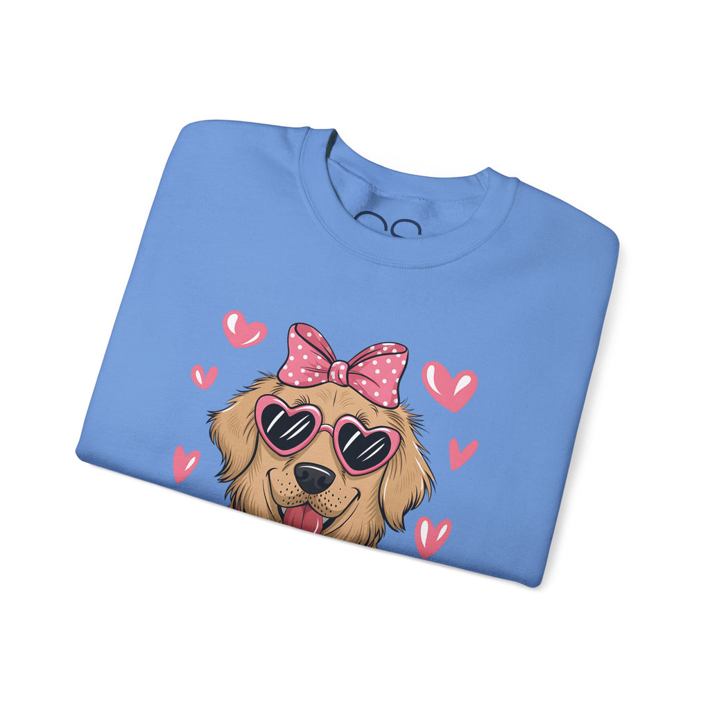 Valentine's Day Dog Crewneck Sweatshirt | Comfortable Cotton Blend | Everyday Casual - Image 28