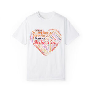 Mother's Day Heart Word Cloud T-Shirt | Soft Premium Cotton Tee | Casual Everyday Comfort