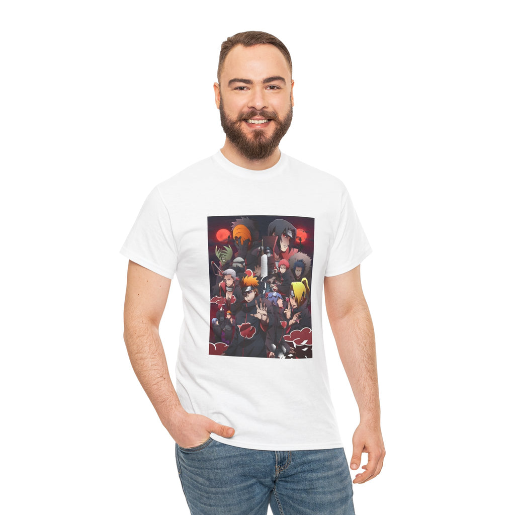 Unisex Heavy Cotton Naruto Akatsuki Anime Front and Back Printed Tee | Soft Premium Cotton Tee | Casual Everyday Comfort - Image 13