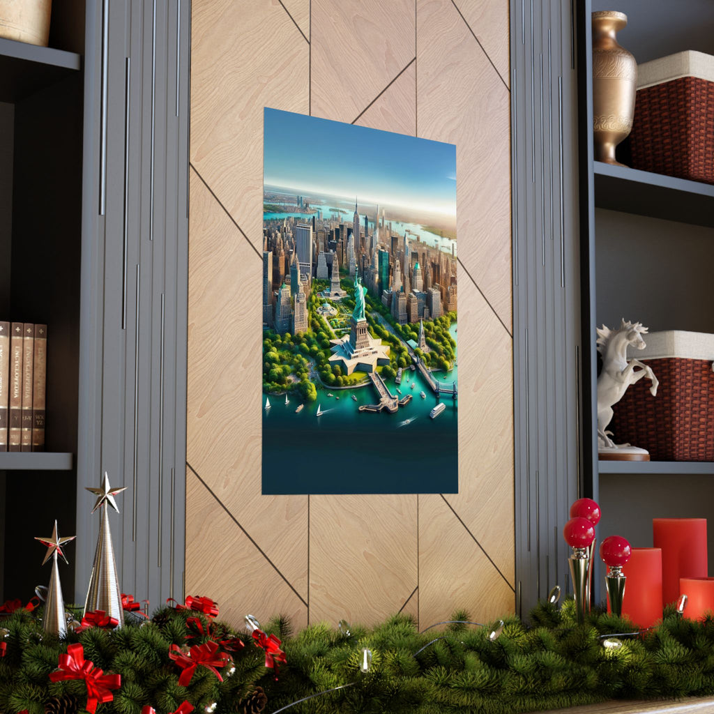 New York City Aerial View Poster | High-Quality Matte Print | Wall Art Masterpiece - Image 4