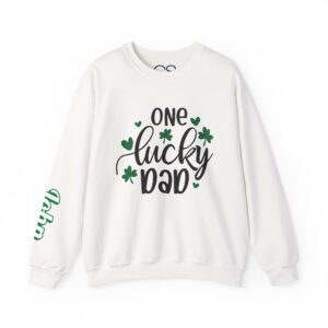 Personalized One Lucky Dad St. Patrick's Day Sweatshirt