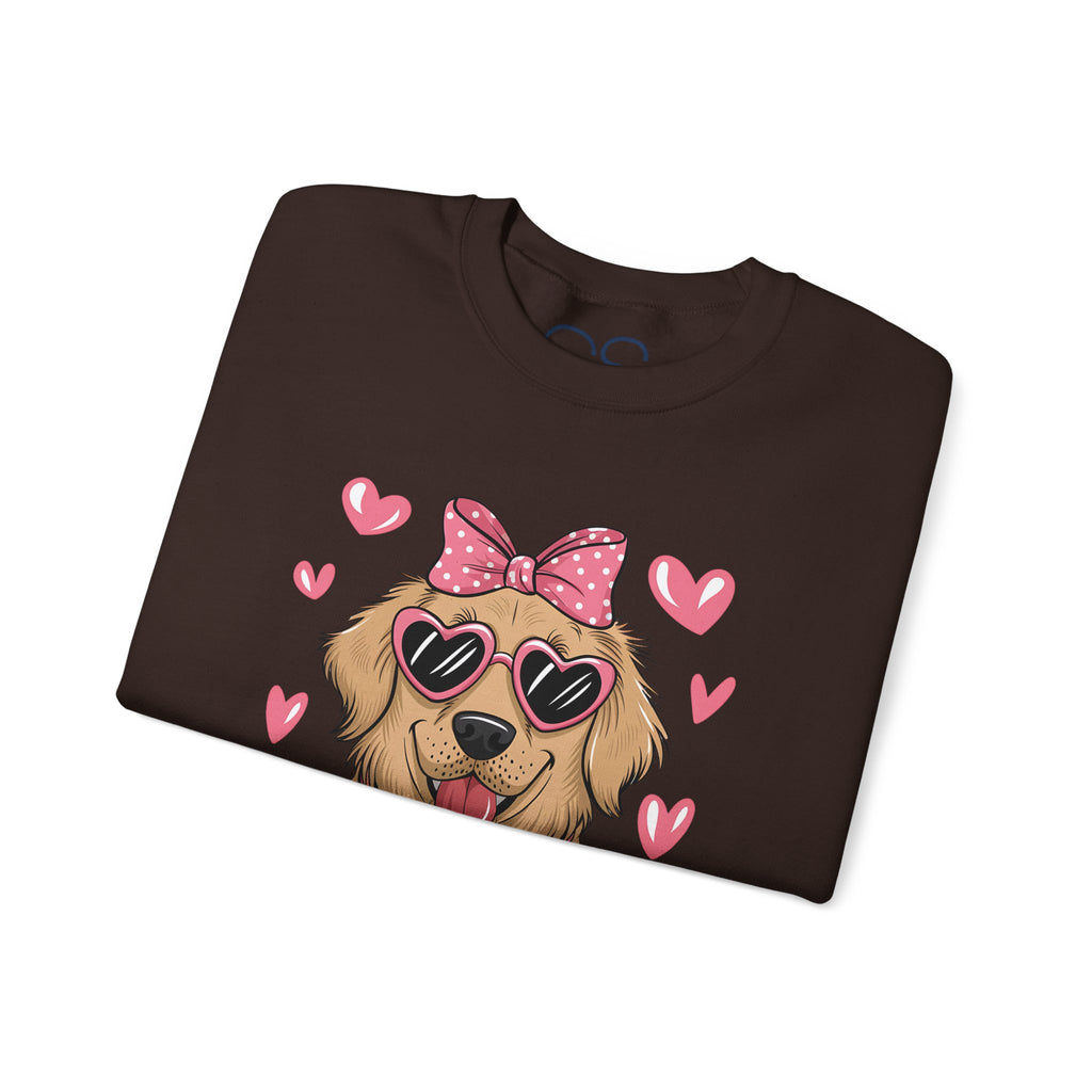 Valentine's Day Dog Crewneck Sweatshirt | Comfortable Cotton Blend | Everyday Casual - Image 33