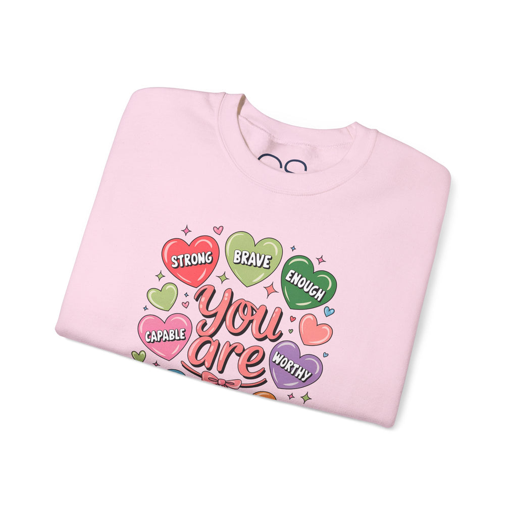 You Are Loved Inspirational Crewneck Sweatshirt | Comfortable Cotton Blend | Everyday Casual - Image 32