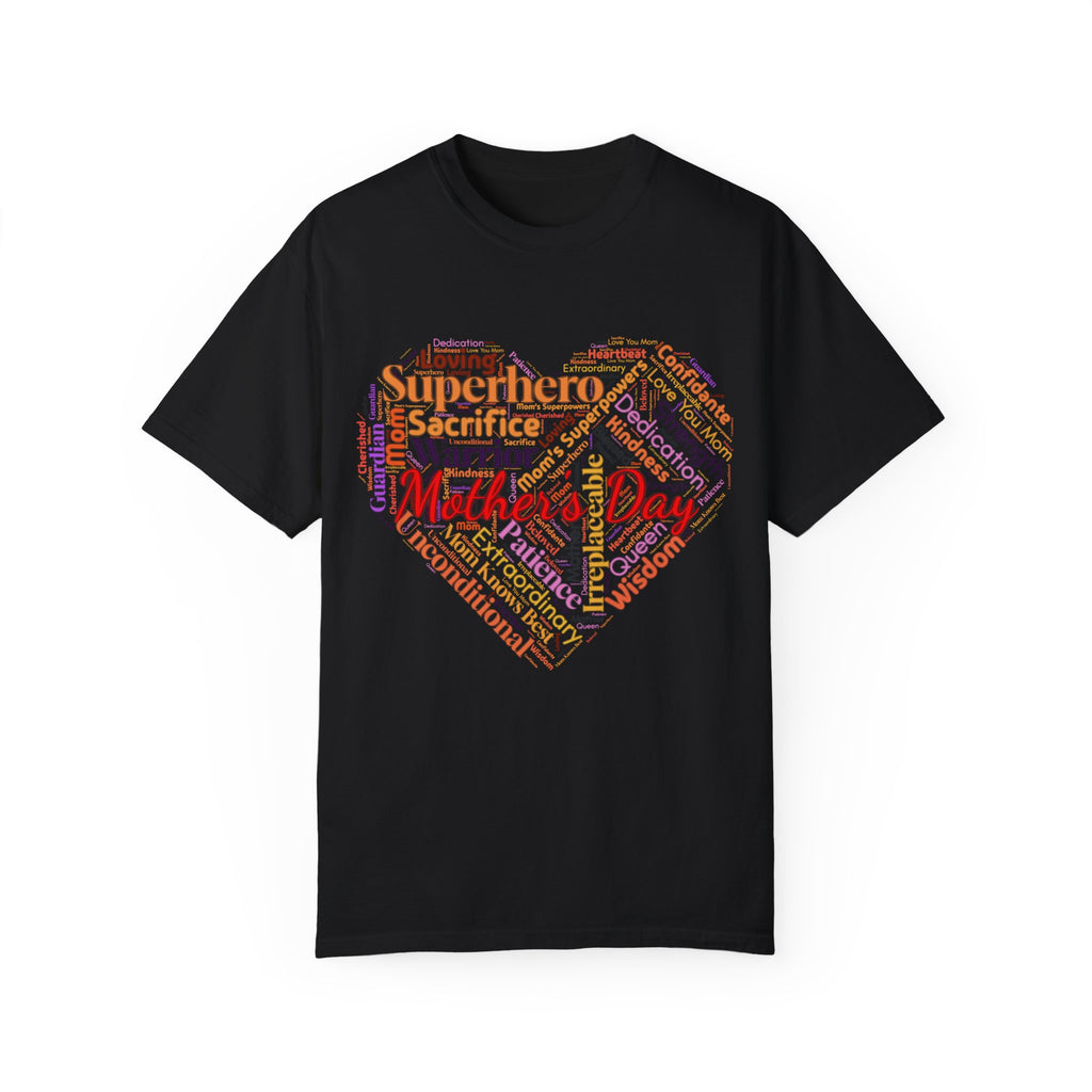 Mother's Day Heart Word Cloud T-Shirt | Soft Premium Cotton Tee | Casual Everyday Comfort - Image 14