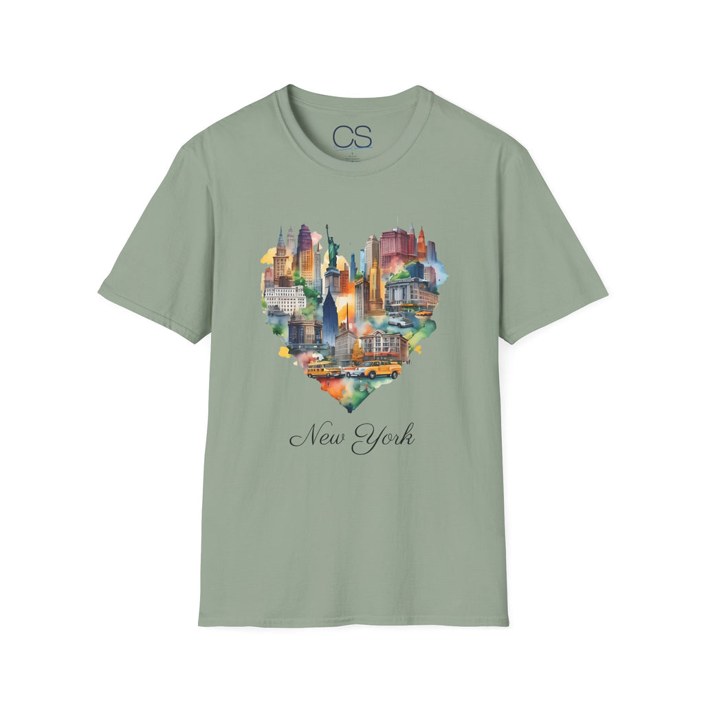 New York Heart Collage T-Shirt | Soft Premium Cotton Tee | Casual Everyday Comfort - Image 11