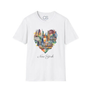 New York Heart Collage T-Shirt | Soft Premium Cotton Tee | Casual Everyday Comfort