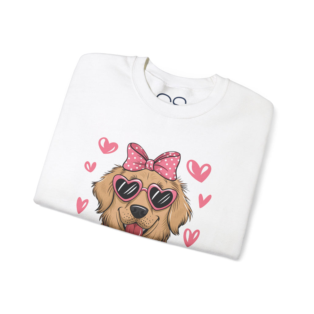 Valentine's Day Dog Crewneck Sweatshirt | Comfortable Cotton Blend | Everyday Casual - Image 17