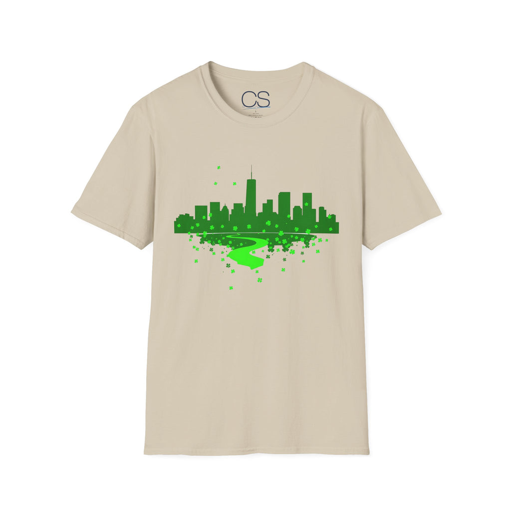Chicago St. Patrick's Day Unisex Softstyle T-Shirt | Soft Premium Cotton Tee | Casual Everyday Comfort - Image 7