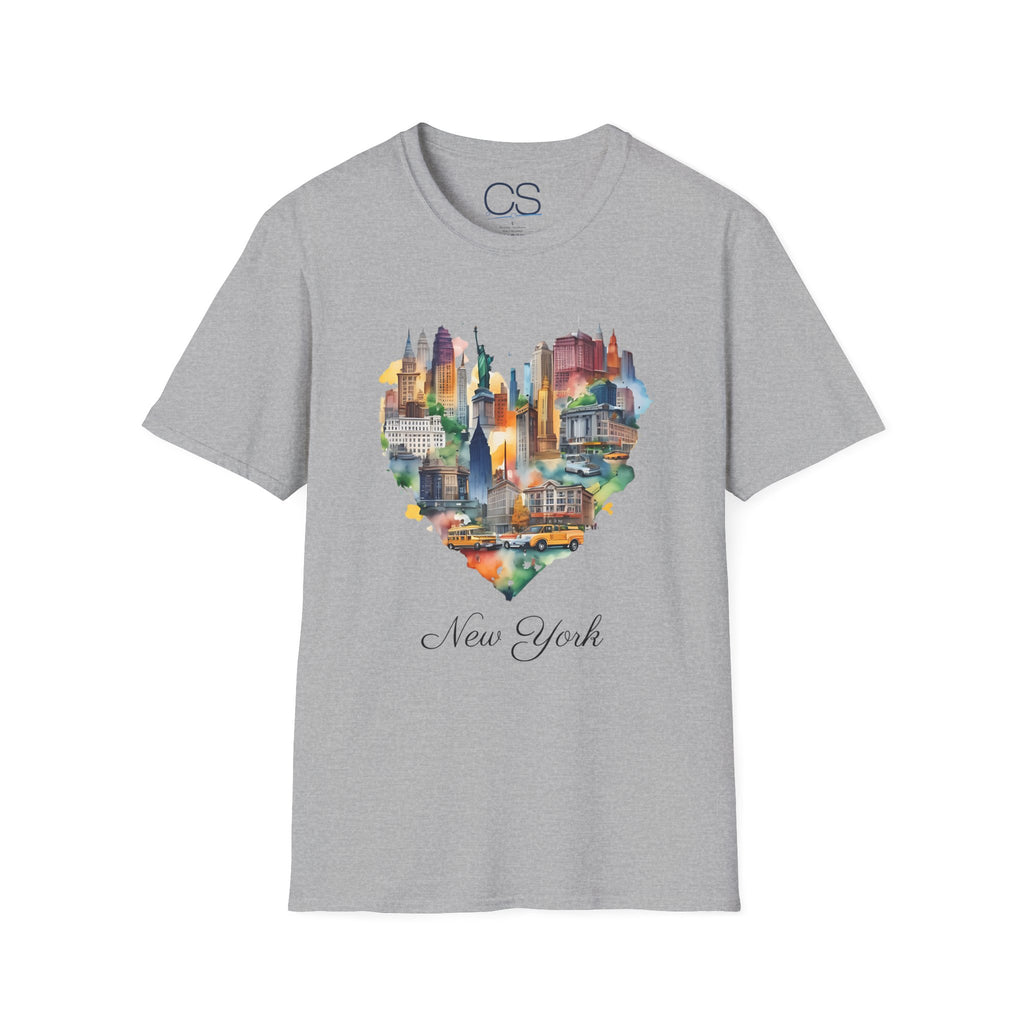 New York Heart Collage T-Shirt | Soft Premium Cotton Tee | Casual Everyday Comfort - Image 15