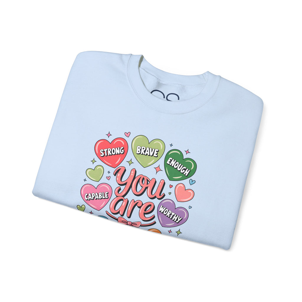 You Are Loved Inspirational Crewneck Sweatshirt | Comfortable Cotton Blend | Everyday Casual - Image 26