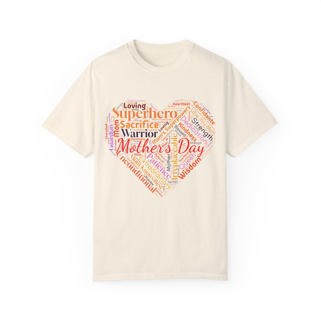 Mother's Day Heart Word Cloud T-Shirt | Soft Premium Cotton Tee | Casual Everyday Comfort - Image 6