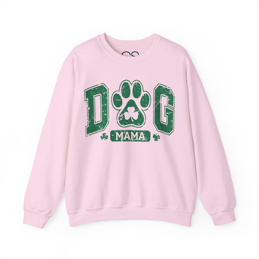 Lucky Dog Mama St. Paddy's Day Sweatshirt - Green Paw Print Sweater | Comfortable Cotton Blend | Everyday Casual - Image 9