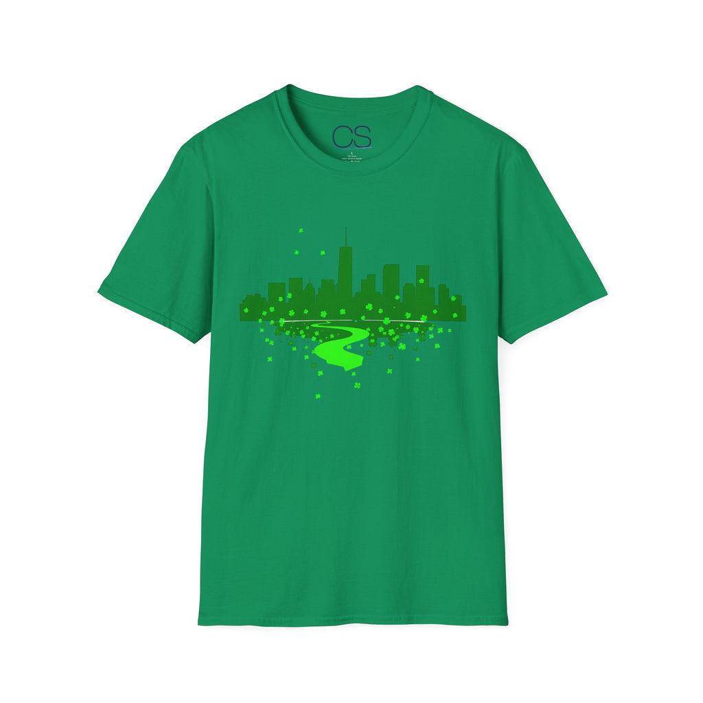 Chicago St. Patrick's Day Unisex Softstyle T-Shirt | Soft Premium Cotton Tee | Casual Everyday Comfort - Image 16