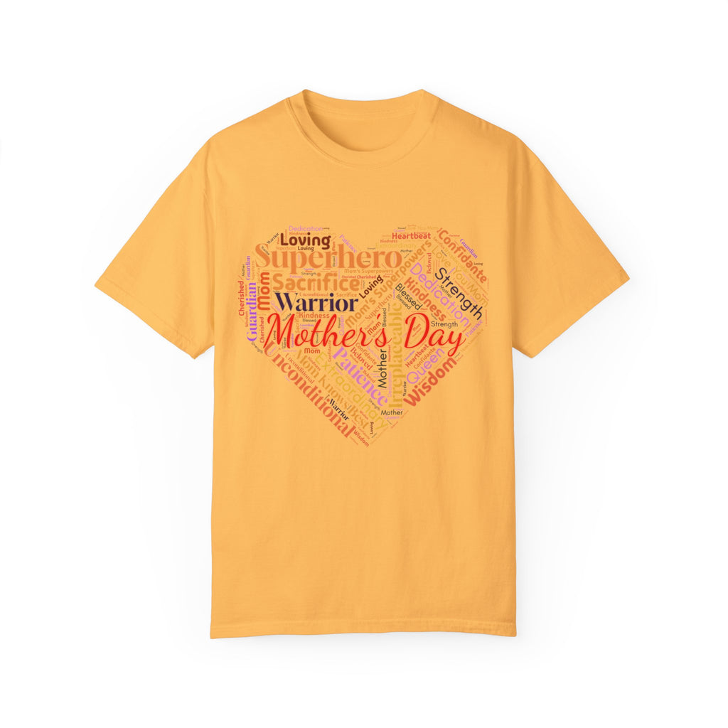 Mother's Day Heart Word Cloud T-Shirt | Soft Premium Cotton Tee | Casual Everyday Comfort - Image 8