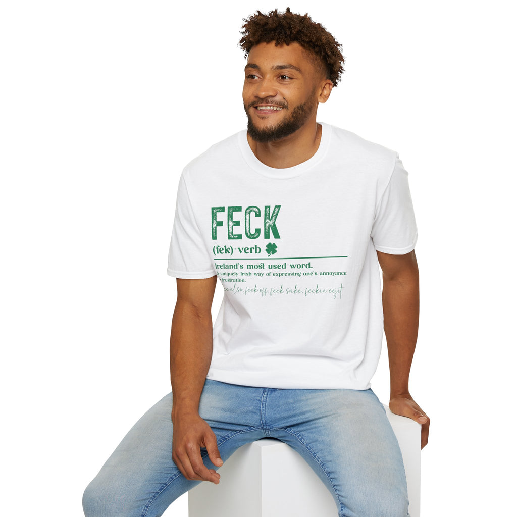 Luck of the Irish Shamrock Unisex Softstyle T-Shirt | Soft Premium Cotton Tee | Casual Everyday Comfort - Image 2