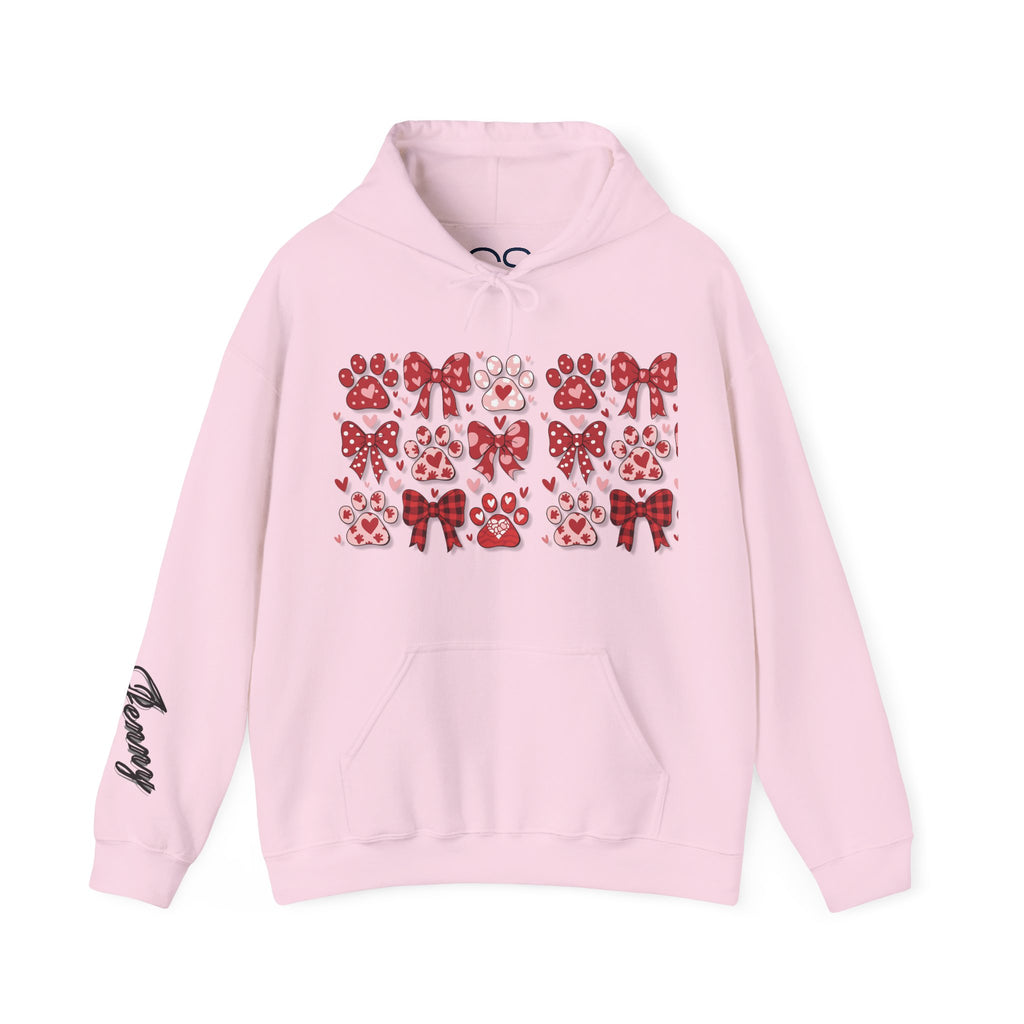 Personalized Valentine Coquette Hooded Sweatshirt | Cozy Fleece Lined | Perfect for Cold Days - Image 13