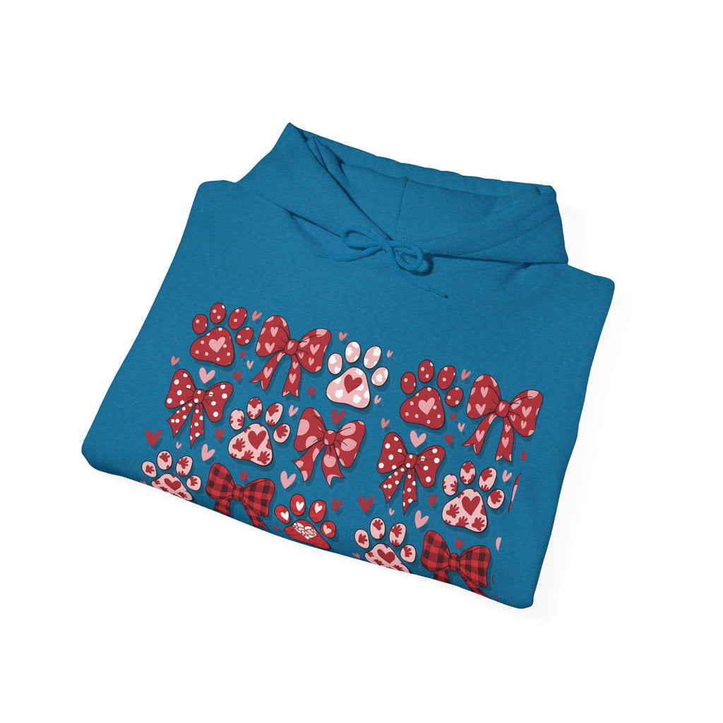 Personalized Valentine Coquette Hooded Sweatshirt | Cozy Fleece Lined | Perfect for Cold Days - Image 27