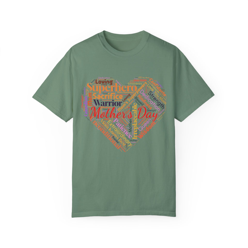 Mother's Day Heart Word Cloud T-Shirt | Soft Premium Cotton Tee | Casual Everyday Comfort - Image 11