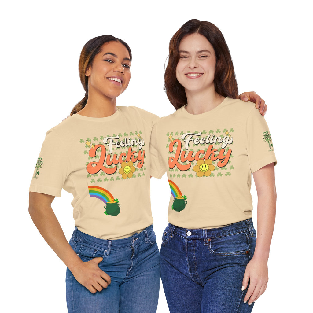 Feeling Lucky St. Patrick's Day Unisex Jersey Short Sleeve Tee | Soft Premium Cotton Tee | Casual Everyday Comfort - Image 6
