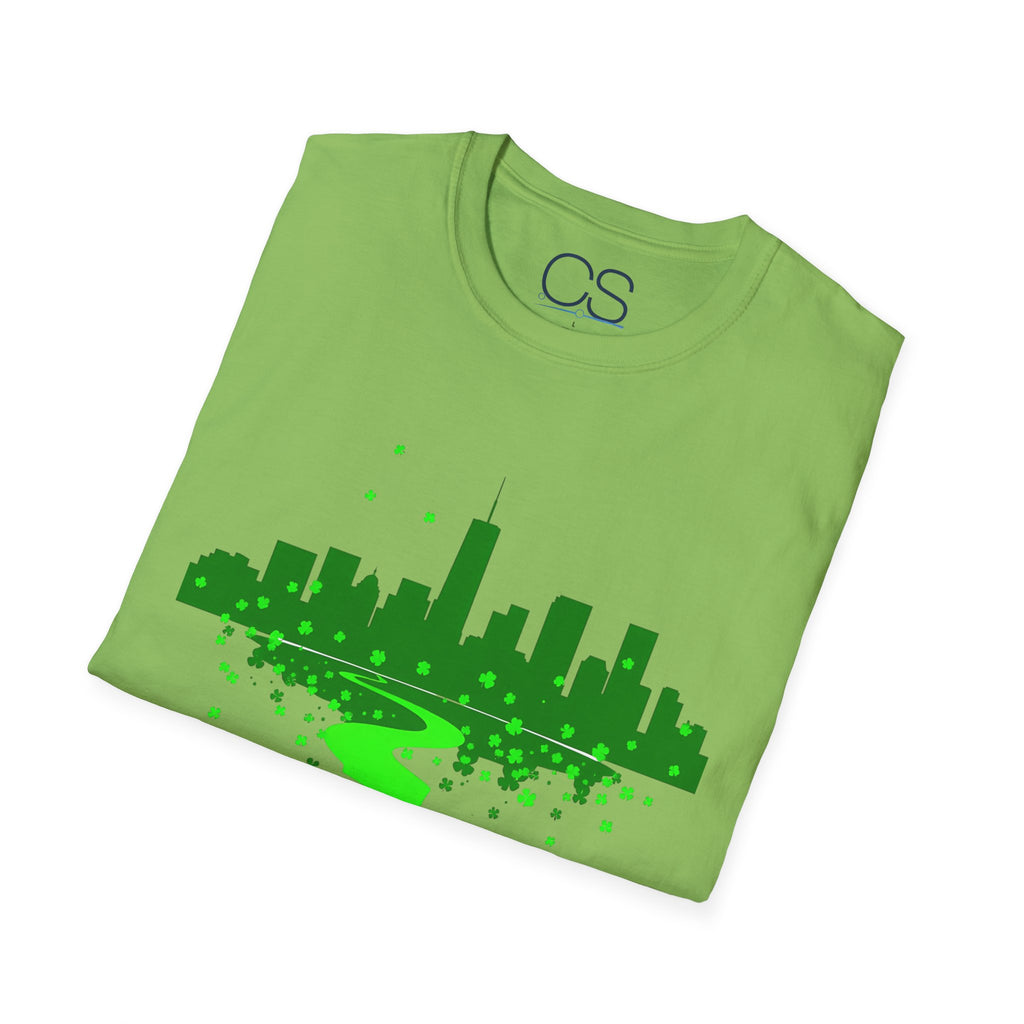 Chicago St. Patrick's Day Unisex Softstyle T-Shirt | Soft Premium Cotton Tee | Casual Everyday Comfort - Image 25