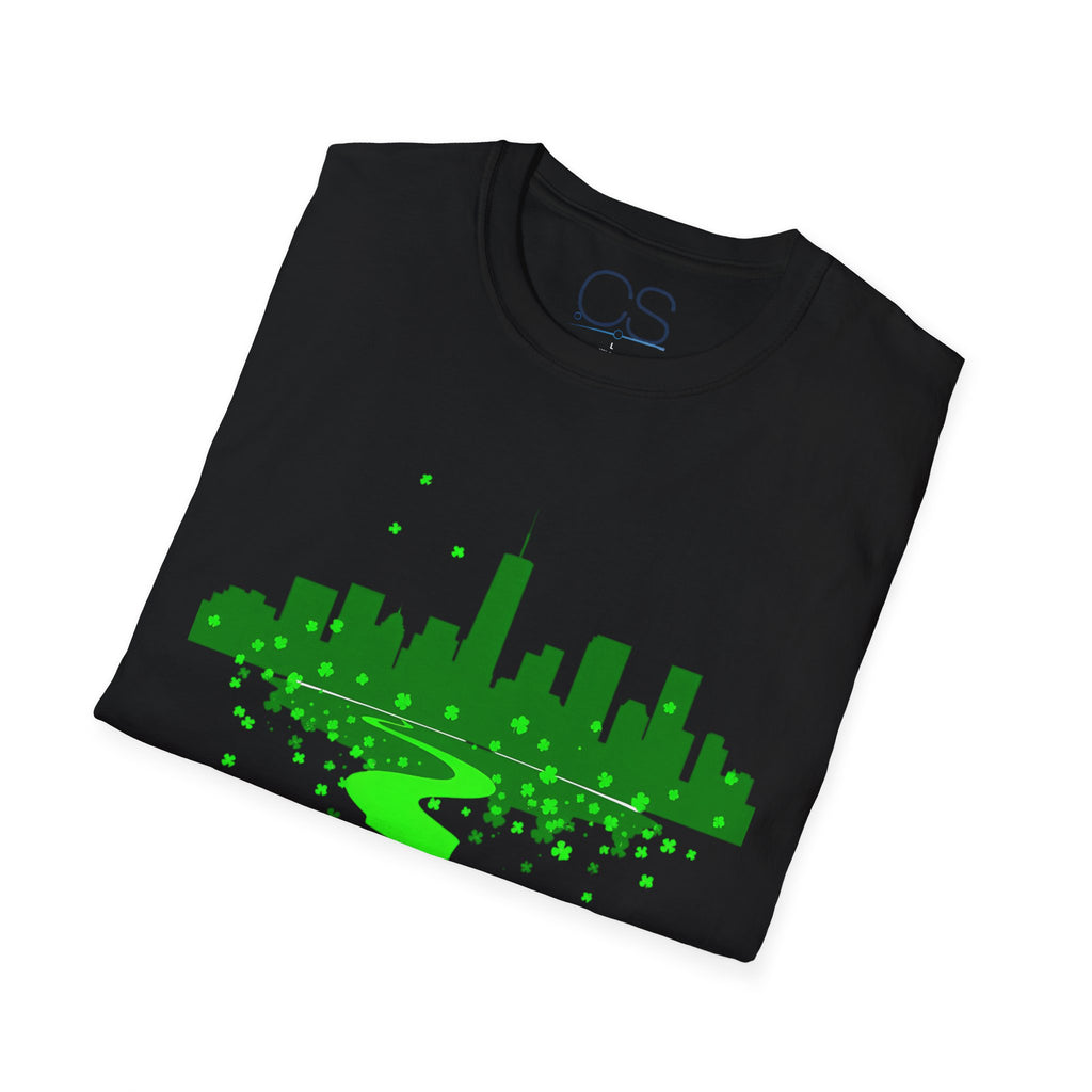 Chicago St. Patrick's Day Unisex Softstyle T-Shirt | Soft Premium Cotton Tee | Casual Everyday Comfort - Image 19