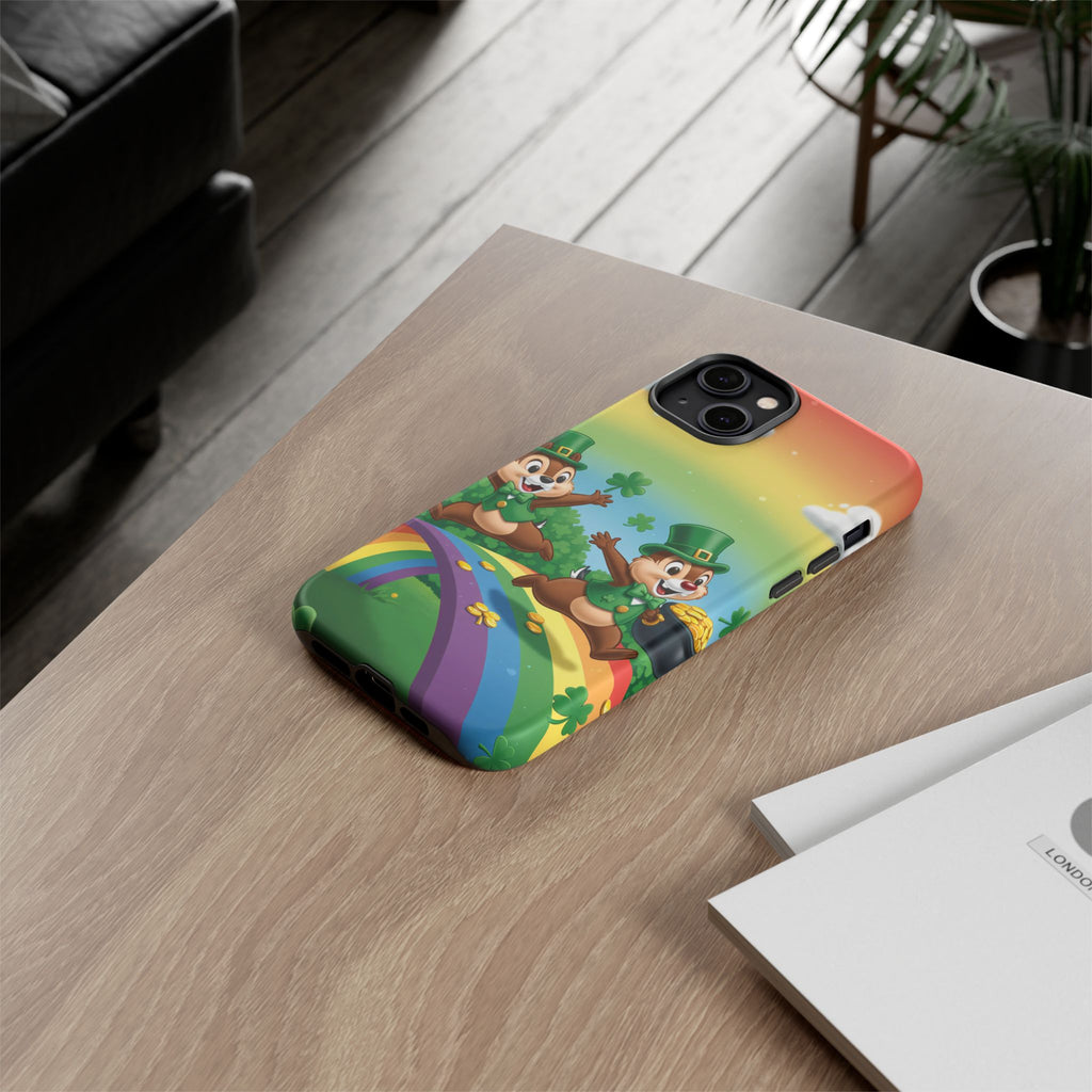 Disney Chip 'n Dale St. Patrick's Day Durable Phone Case | Shock-Absorb Protection | Sleek Modern Style - Image 8