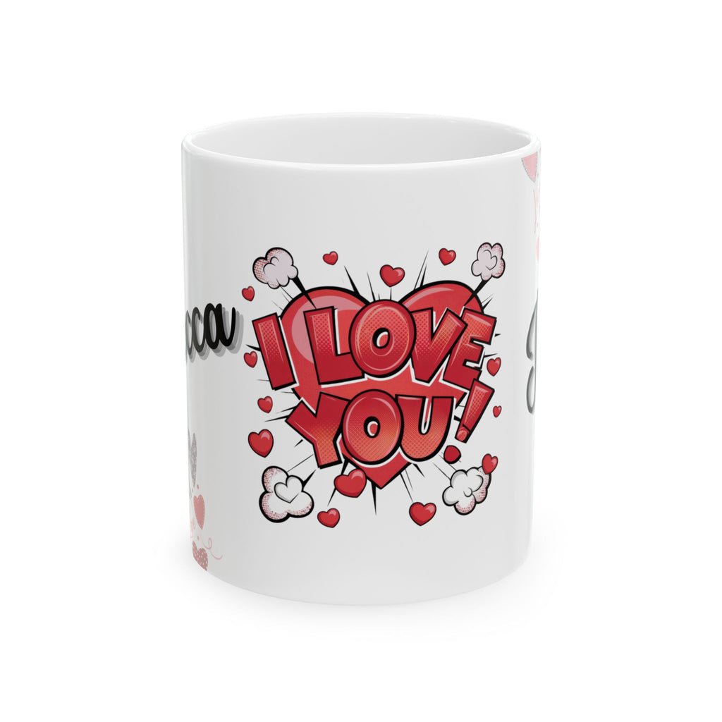 Personalized Valentine's Day Mug With Custom Names | Premium Ceramic Cup | Perfect Gift for Coffee Lovers - Image 3